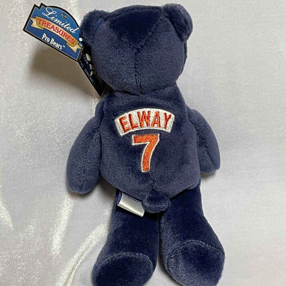 Limited Treasures Pro Bears Denver Broncos John Elway #7 Stuffed Bear NWT - Picture 3 of 11